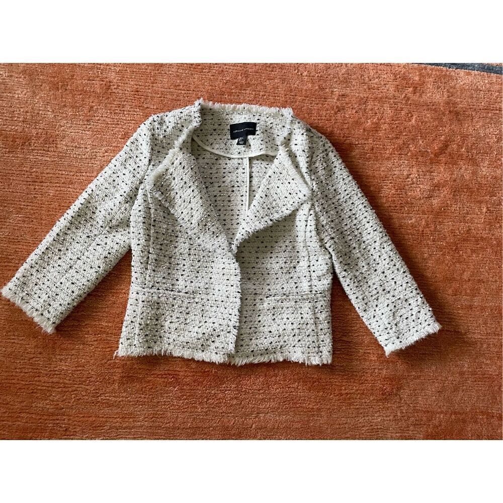 Adrienne Vittadini Tweed Blazer S